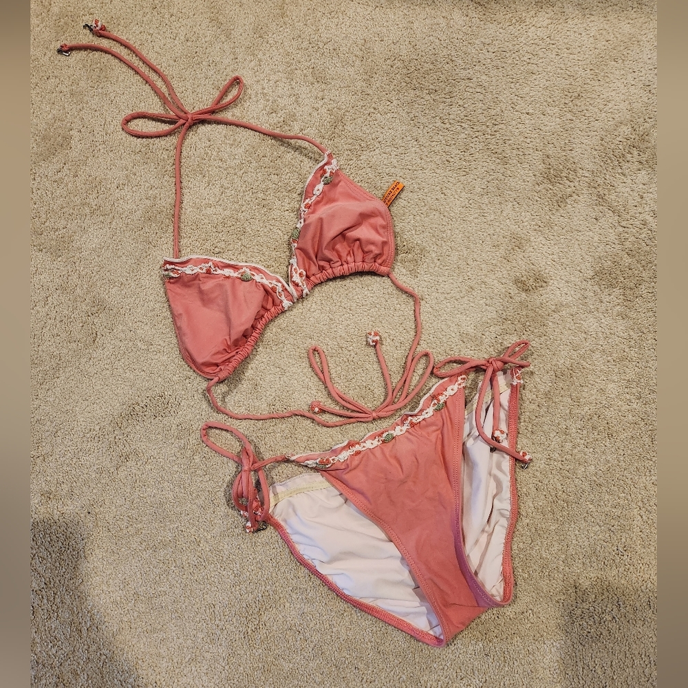 Pink juicy couture bikini set